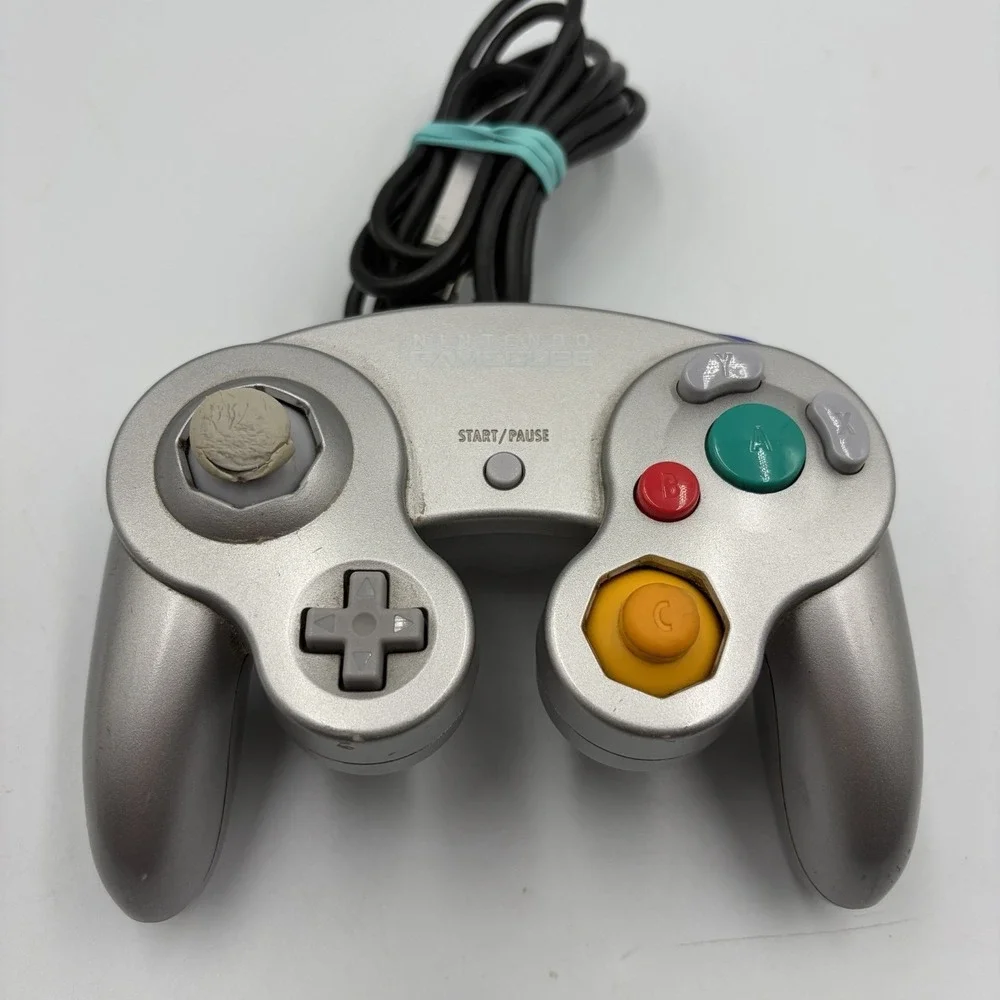 Silver Platinum Official Nintendo GameCube Switch Controller OEM DOL-003